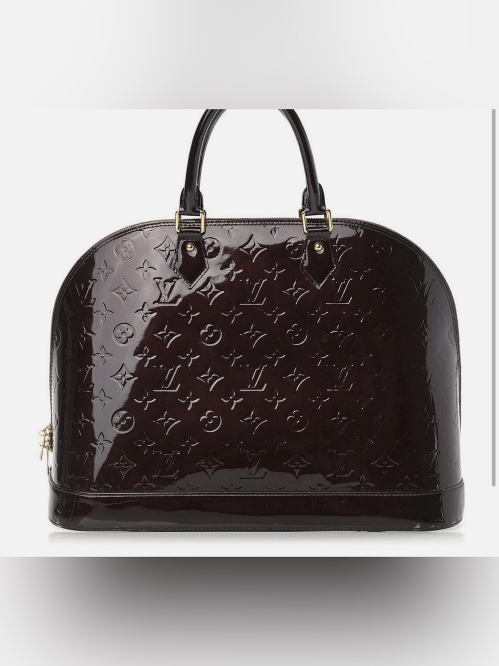 Louis Vuitton GM Verni Alma Bag- Amarante